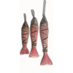 Hanging Fish - Red & White Large